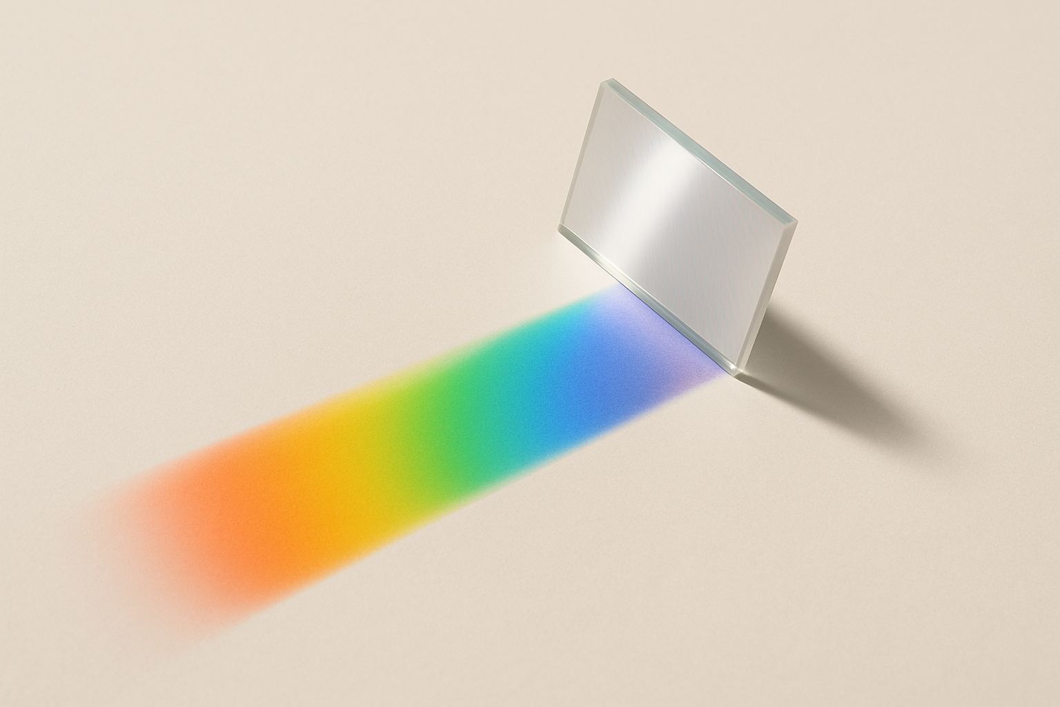 A diffraction grating laying out a spectrum in order. A standard does the same thing for a method: it fixes the sequence.
