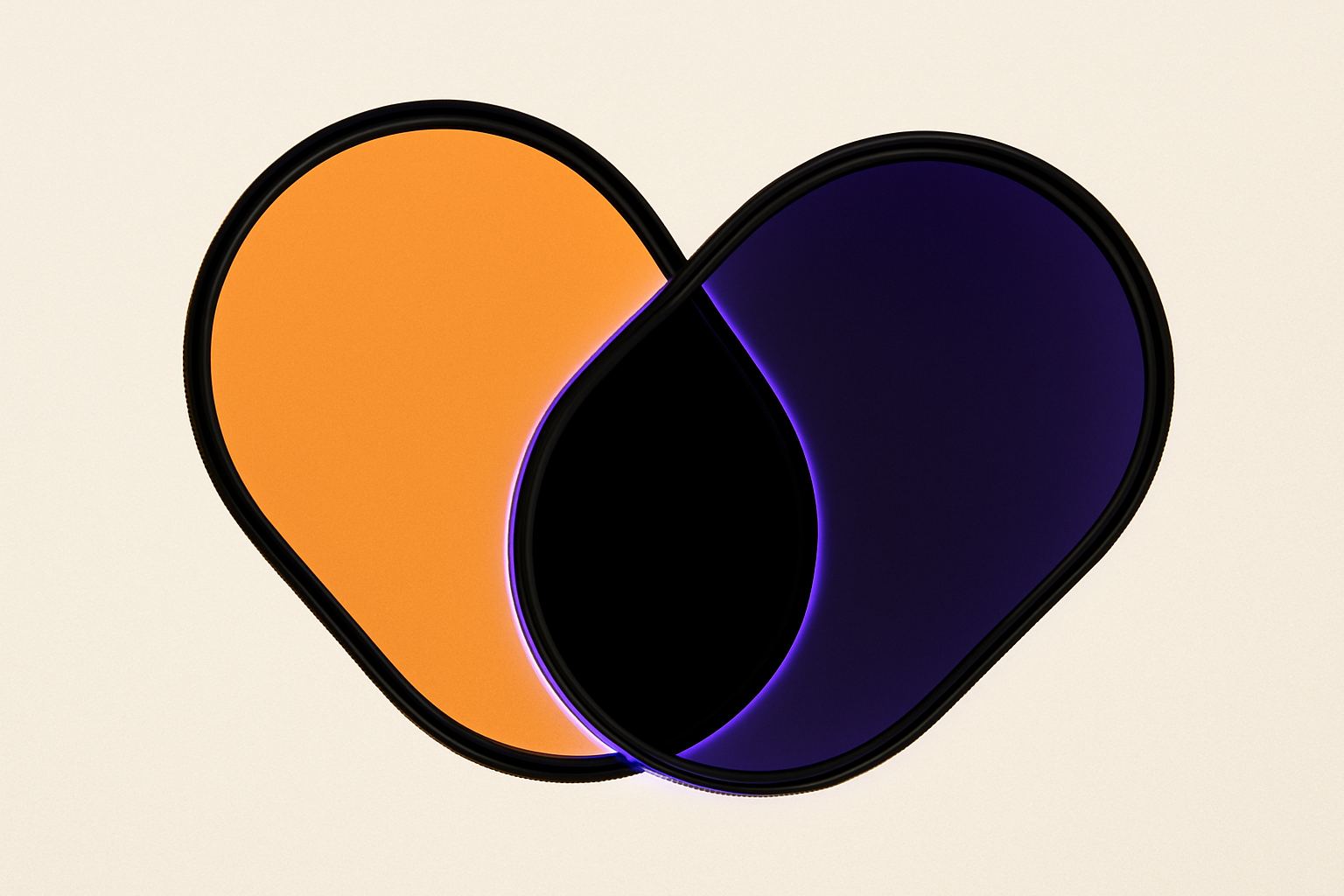 Crossed polarisers. What an advertisement transmits depends on the whole arrangement, not on one element.